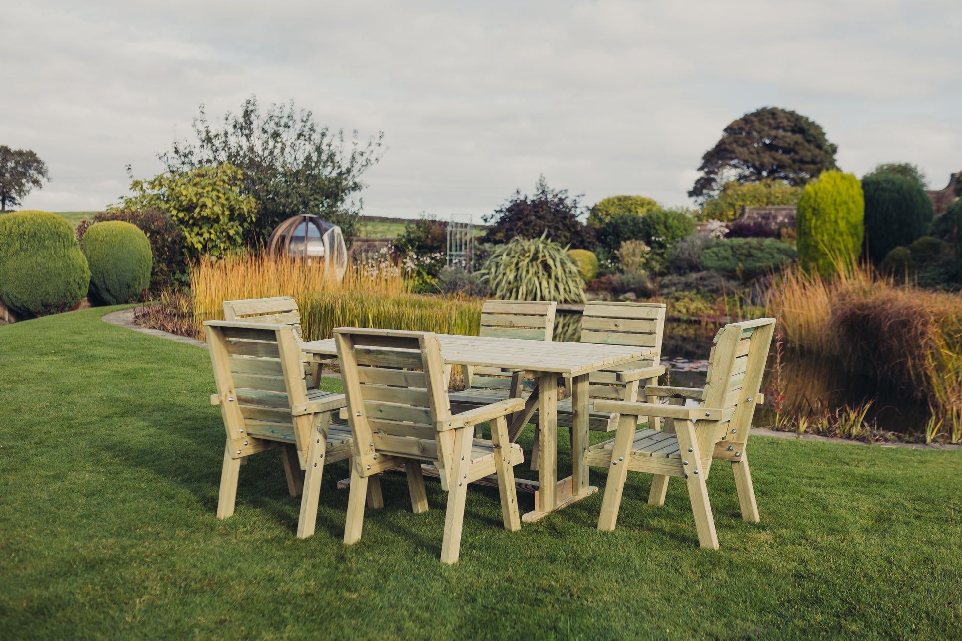 Jasmine Dining Set – 6 Seater with 6 Chairs