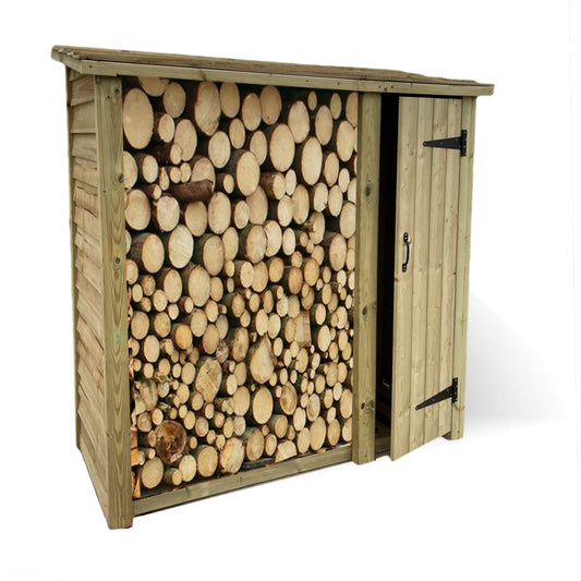 Heavy Duty Log Store With Tool Shed 6X6 (Height Ft X Width Ft)