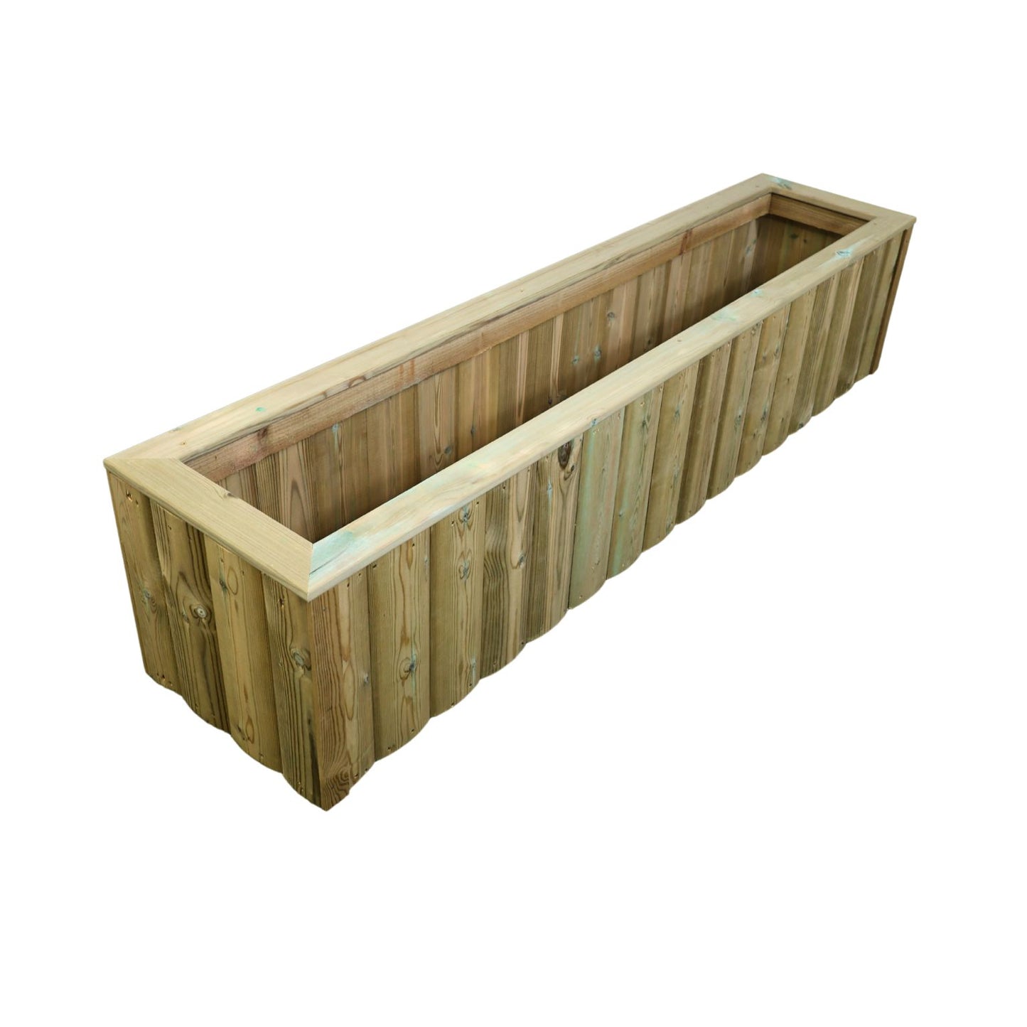 Log Lap Wooden Planter Trough – 180cm Pressure Treated