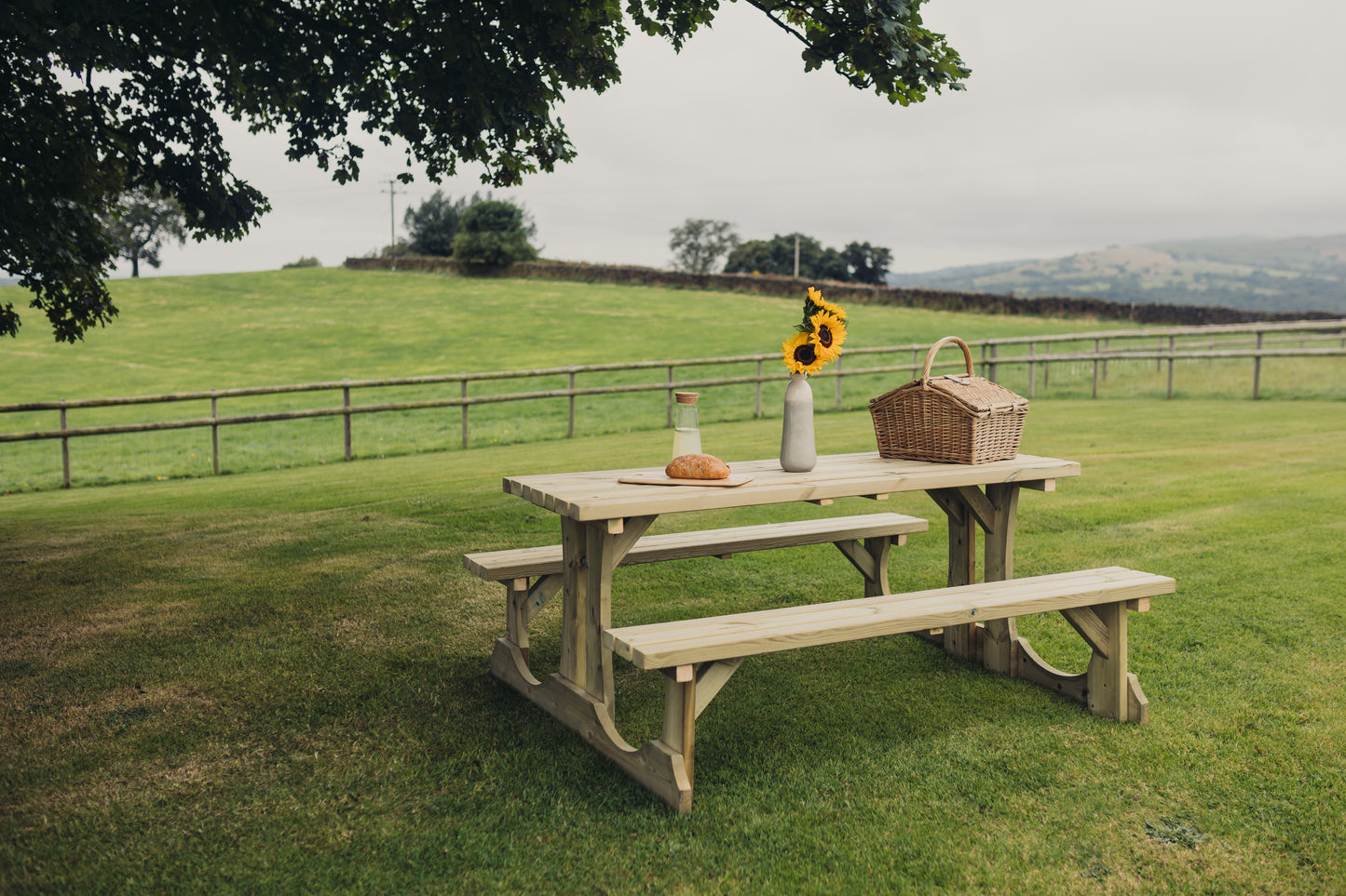 Tanalised Walk In Picnic Table 150cm