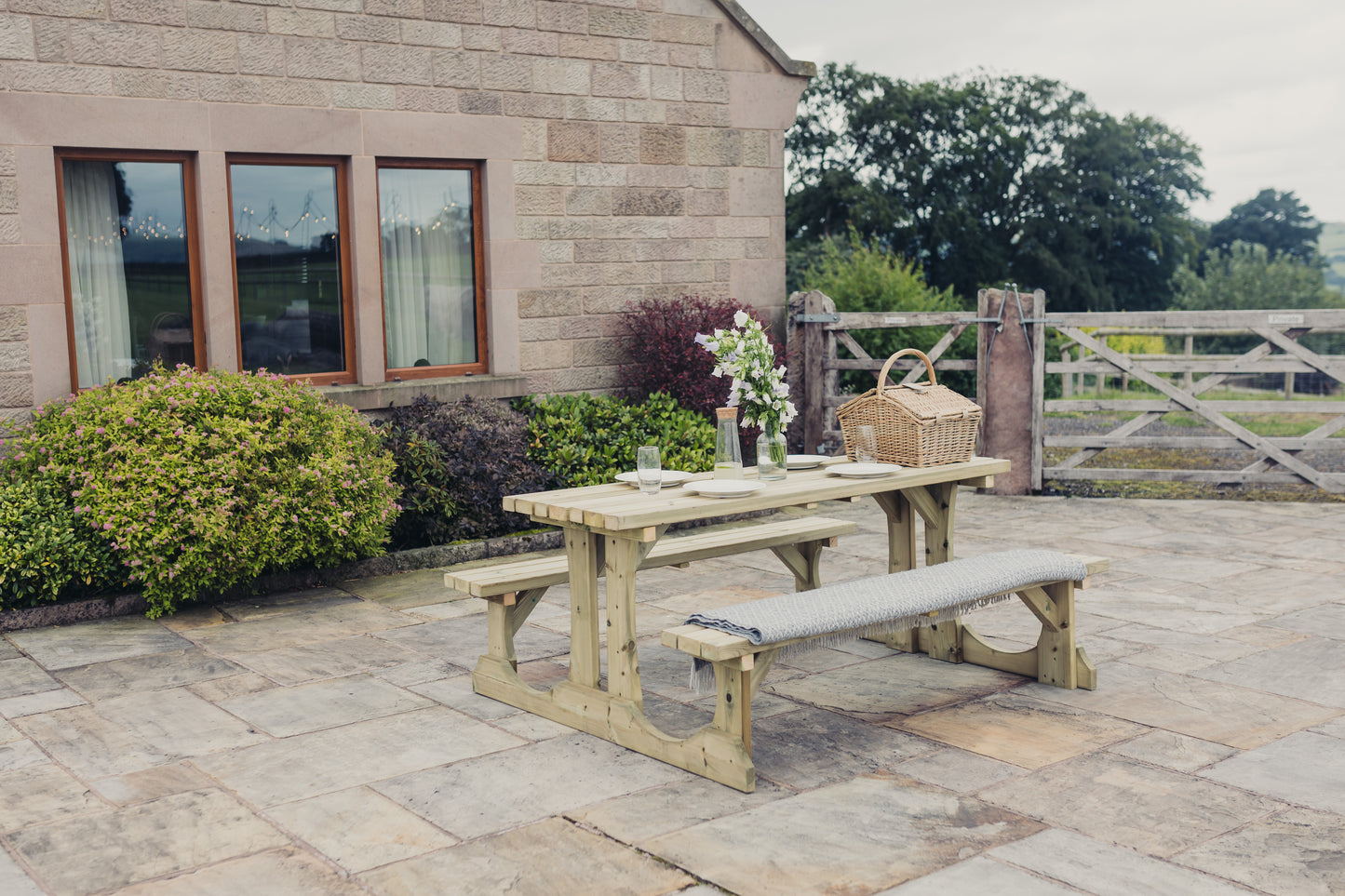 Tanalised Walk In Picnic Table 150cm