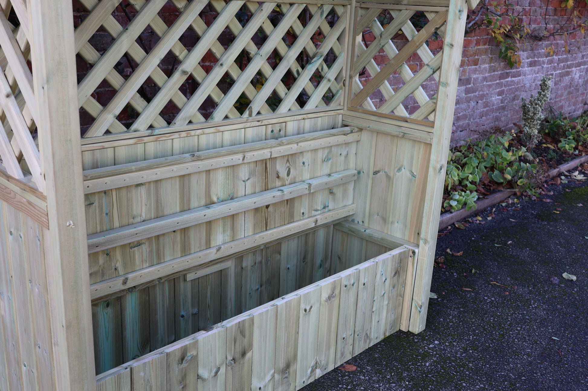 Trellis Storage Arbour – 3 Seater