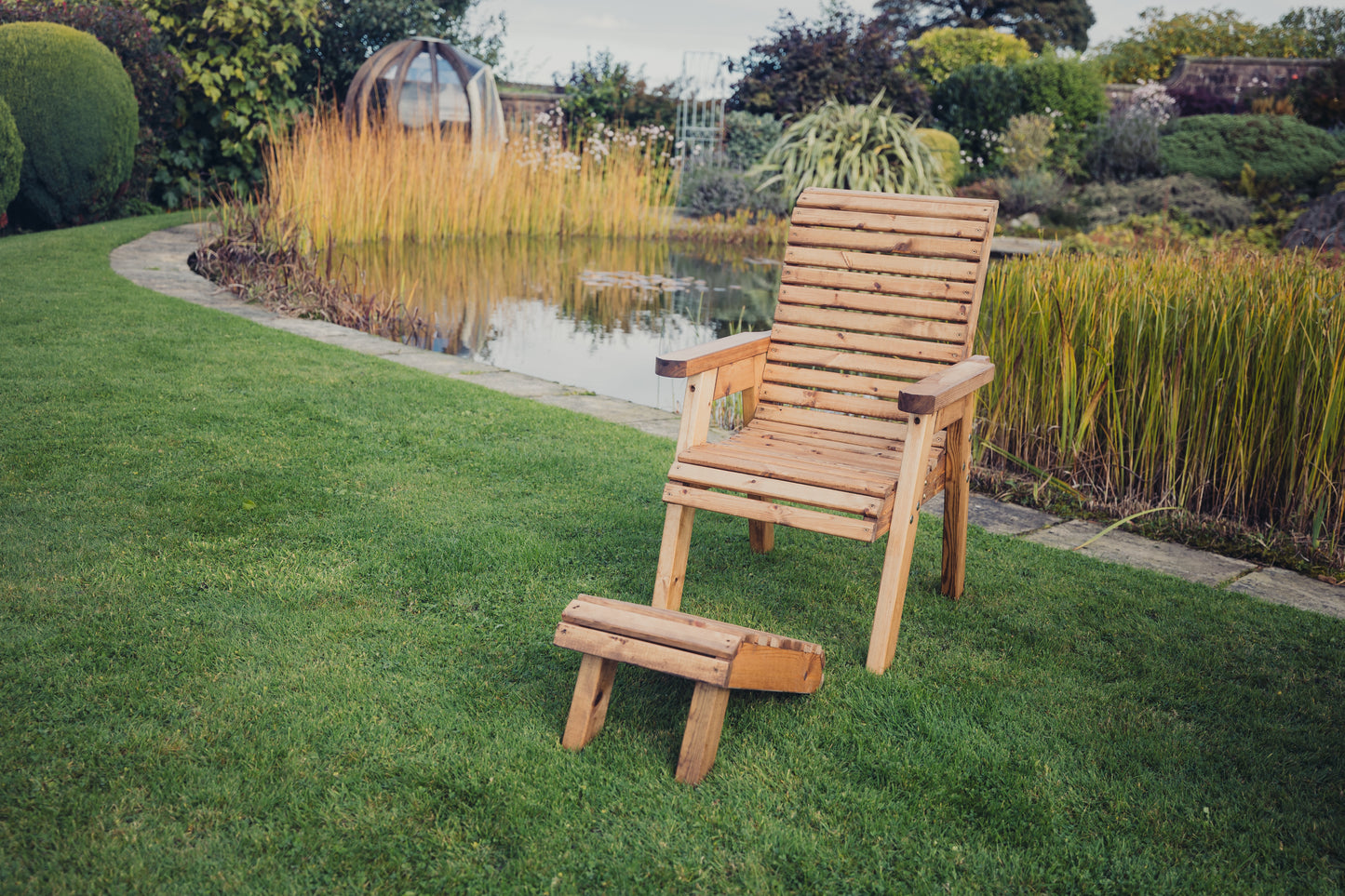 Classic Redwood Footstool