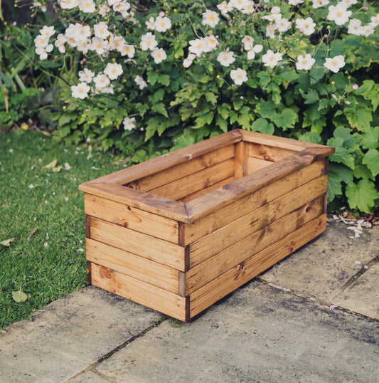 Classic Redwood Trough Medium   H32 X W79 X D39