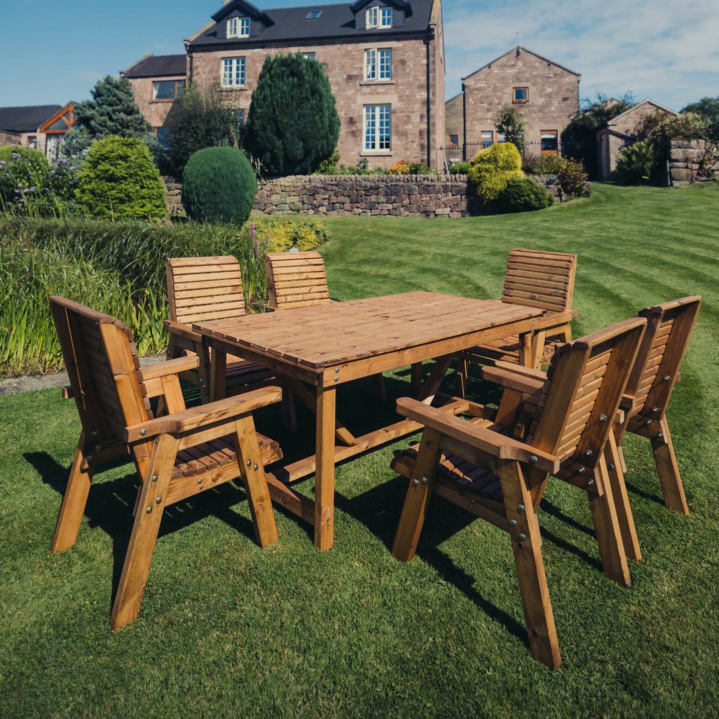 Classic Redwood 6 Seater Set - Chairs