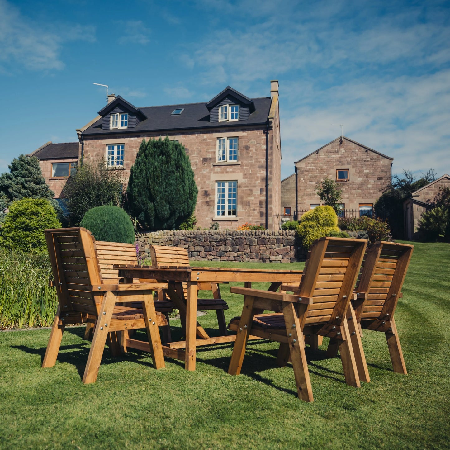 Classic Redwood 6 Seater Set - Chairs