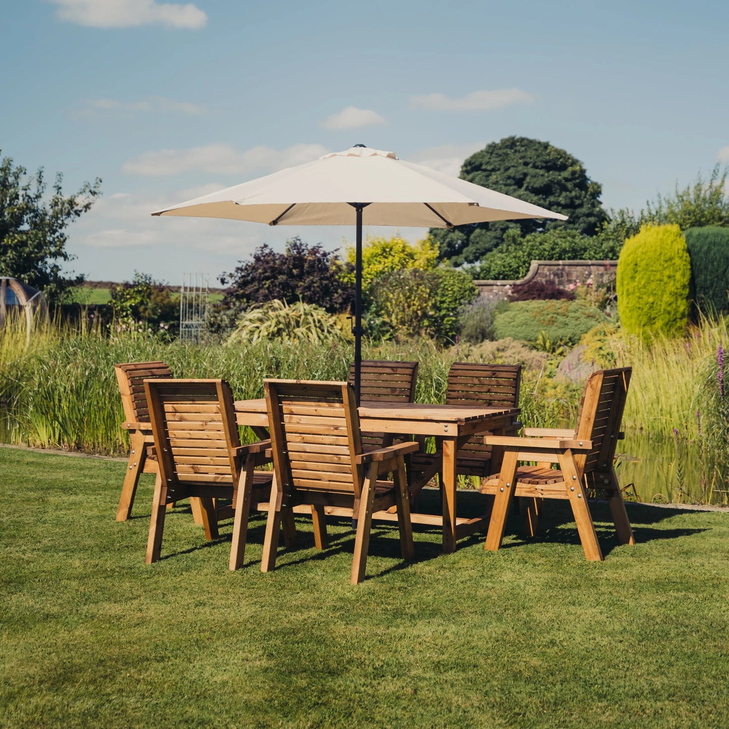Classic Redwood 6 Seater Set - Chairs