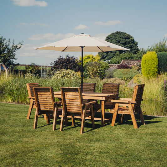 Classic Redwood 6 Seater Set - Chairs