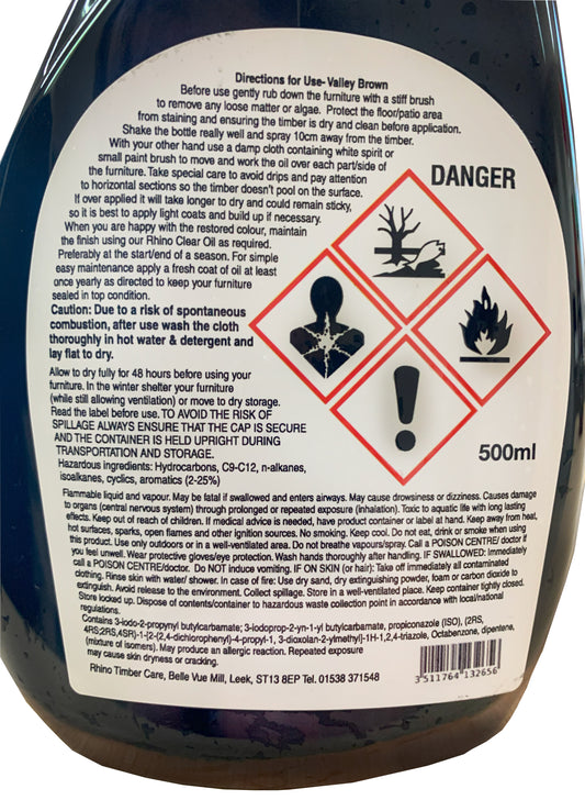 Rhino Classic Redwood Brown 500Ml Spray