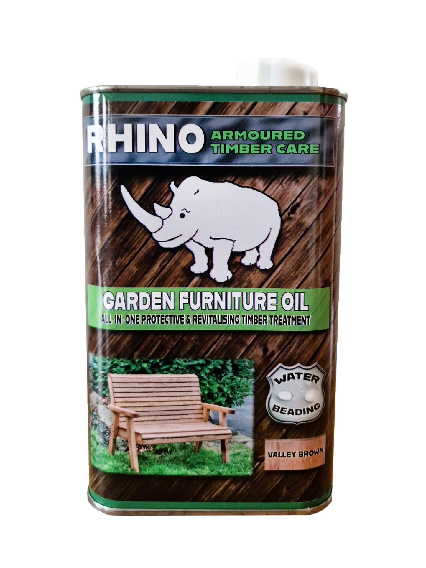 Rhino Classic Redwood Brown 1 Ltr Tin