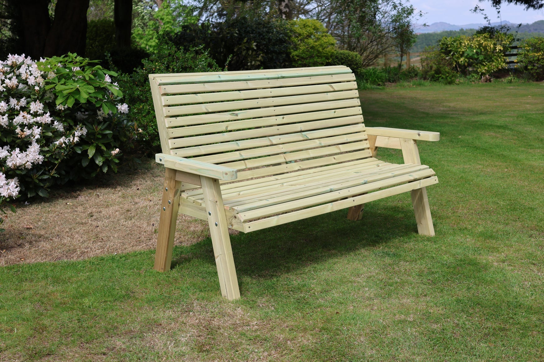 Heritage Tanalised 3 seat wooden garden bench