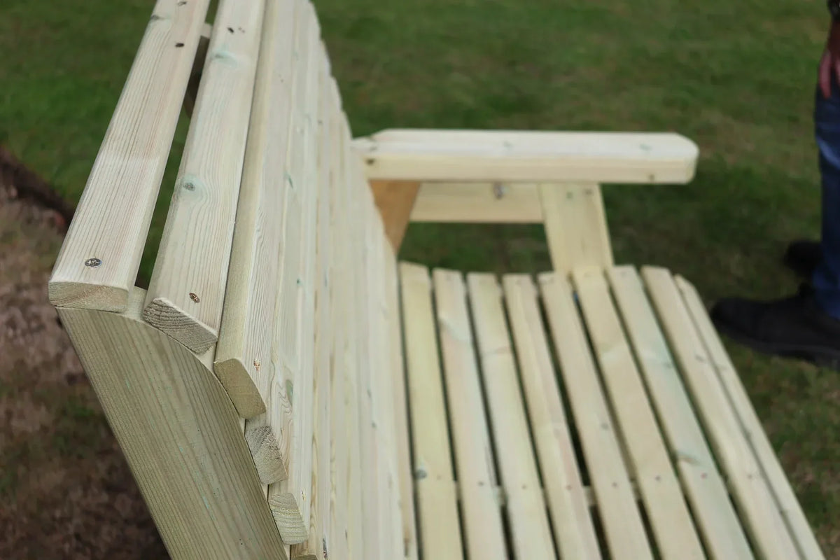Heritage Tanalised bench timber slat construction detail