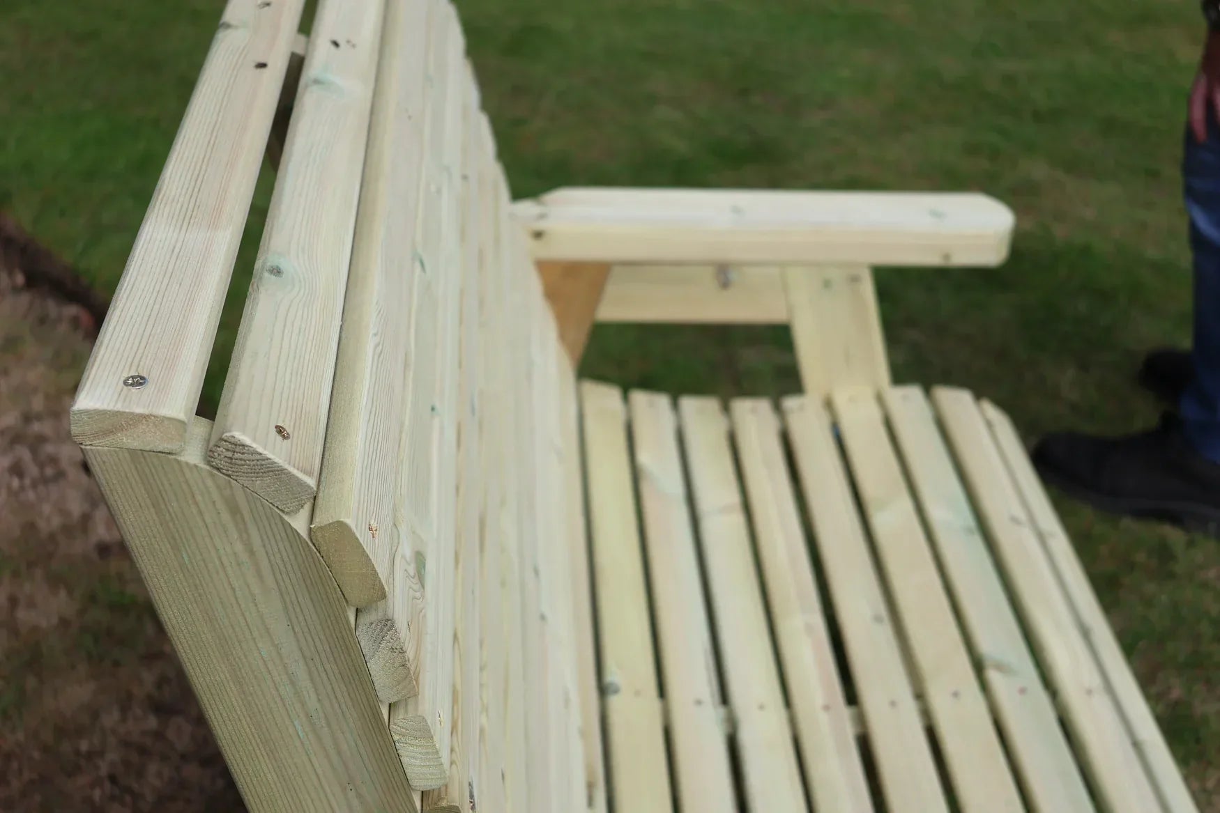 Heritage Tanalised bench timber slat construction detail