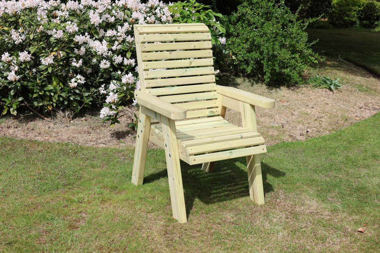Heritage Tanalised single chair in a garden