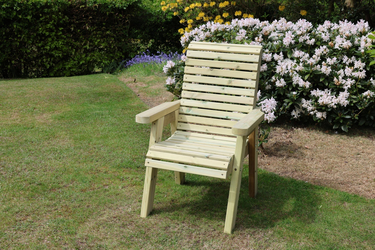 Heritage Tanalised single wooden garden chair
